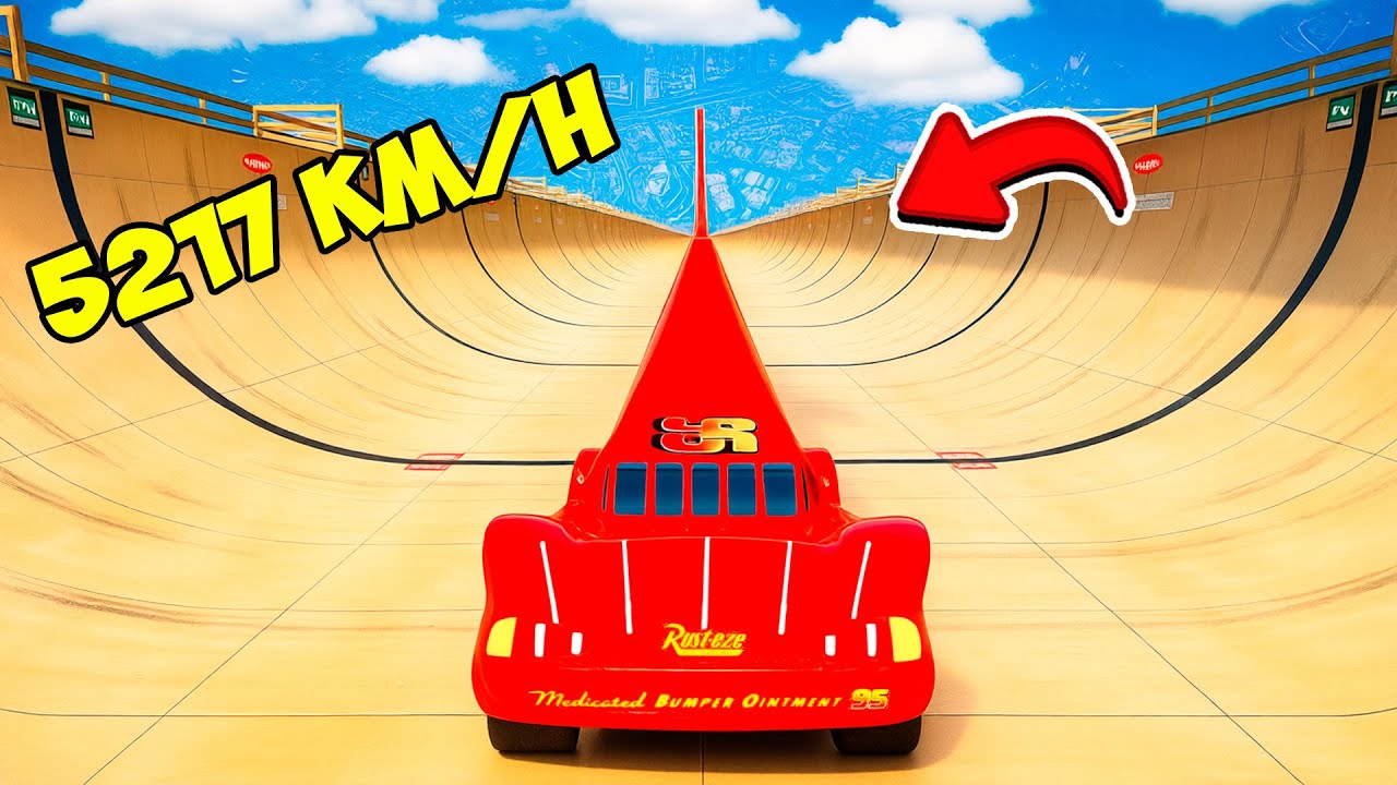 СПУСК БЕЗ ТОРМОЗОВ НА ДЛИННОМ ЛИМУЗИНЕ МОЛНИЯ МАККУИН В ГТА 5! ЭКСПЕРИМЕНТ GTA 5 ONLINE