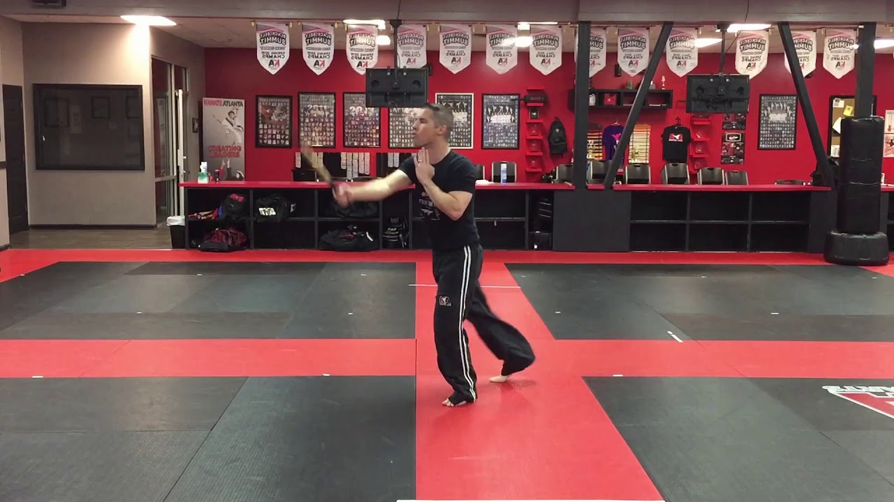 Roof Block Wing Block Single Stick Training