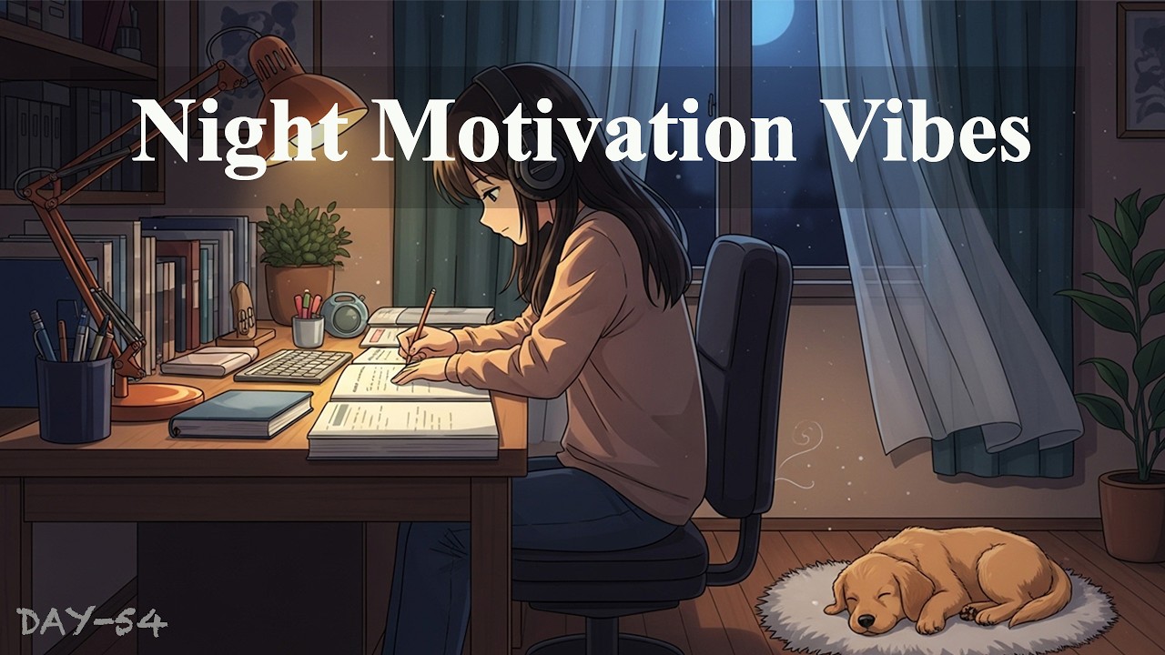 Night Motivation Vibes 🌌 | Deep Focus Music for Late Night Productivity, Study | Lofi Relaxing