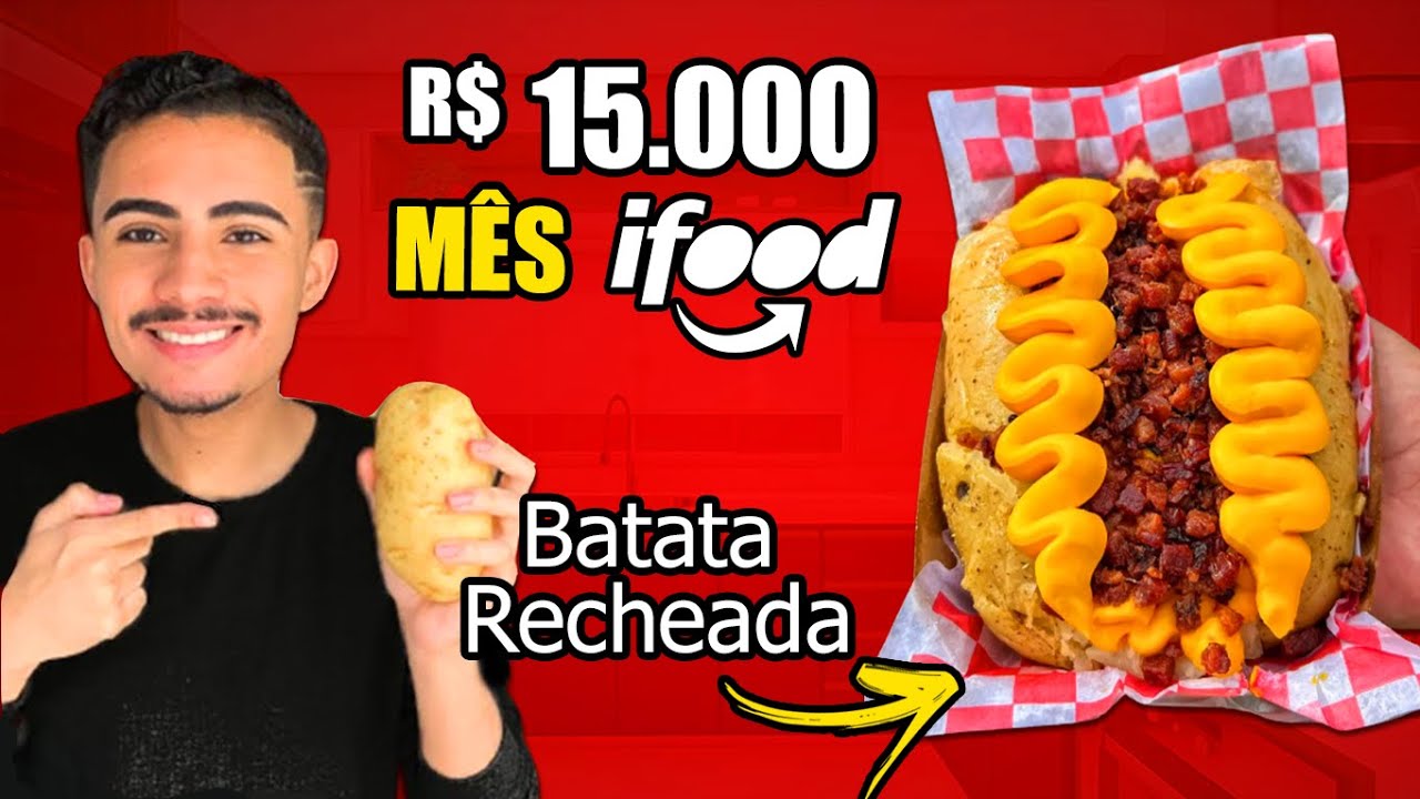 COMO ABRIR UMA LOJA NO IFOOD DE BATATA RECHEADA E TRABALHAR EM CASA