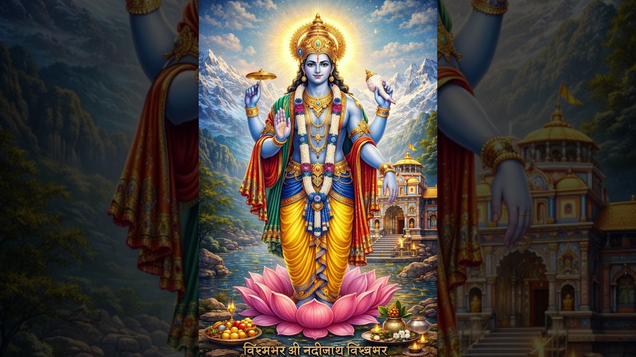 श्री बद्रीनाथ विश्वंभरम#Badrinath #BadrinathDham #Vishnu #BadriNarayan #CharDham