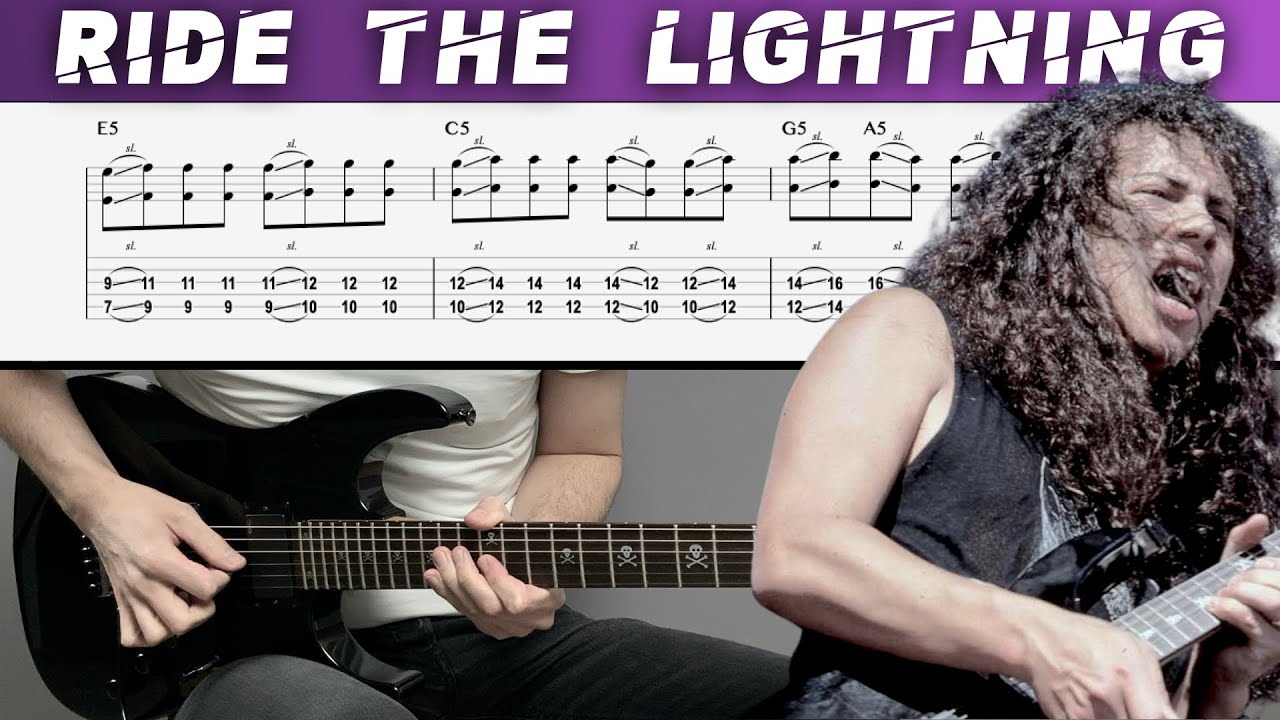 METALLICA - RIDE THE LIGHTNING (Guitar cover with TAB | Lesson)