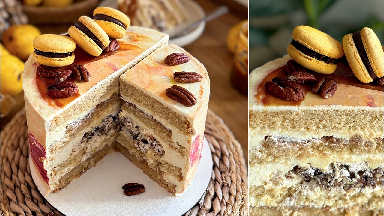 PEKÁNDIÓS-KRAMELLÁS KÖRTETORTA🍐🍯 viszlát, ősz!🍁 - BebePiskóta 