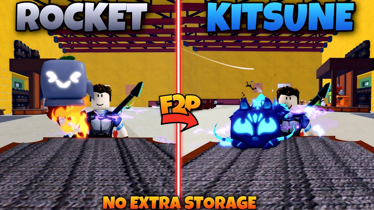 Trading From WORST ROCKET TO KITSUNE Fruit Only With One Storage (Blox Fruit)