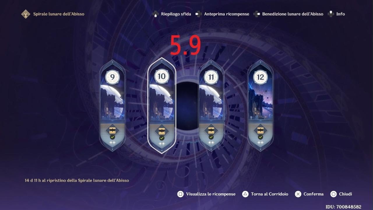 Abyss 5.9 (neuvilette c0 hu tao c1) piano 12   9 stelle | Genshin Impact |