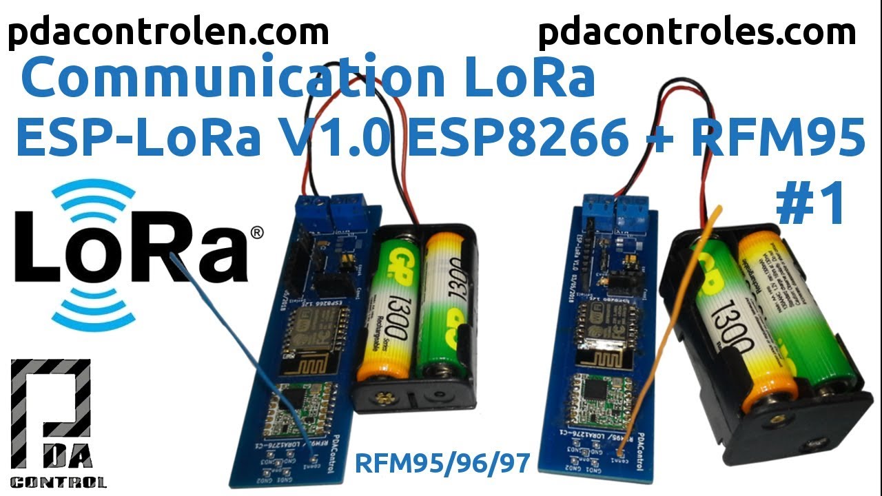 Communication ESP-LoRa V1.0 ESP8266 & Radio RFM95 #LoRa : PDAControl