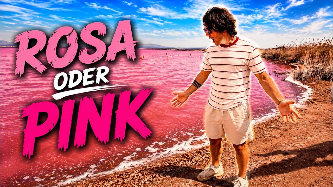 We found a secret pink lake in Spain 🤫