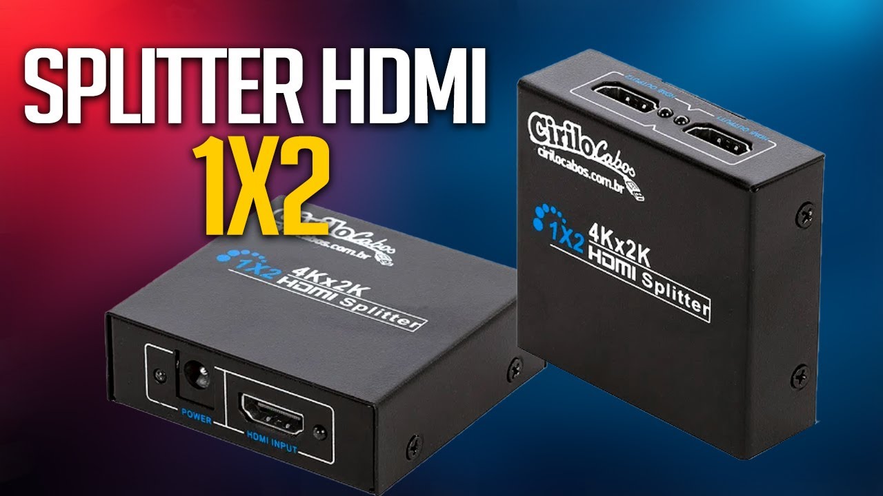 Explicando o Splitter HDMI 1X2 Passo a Passo