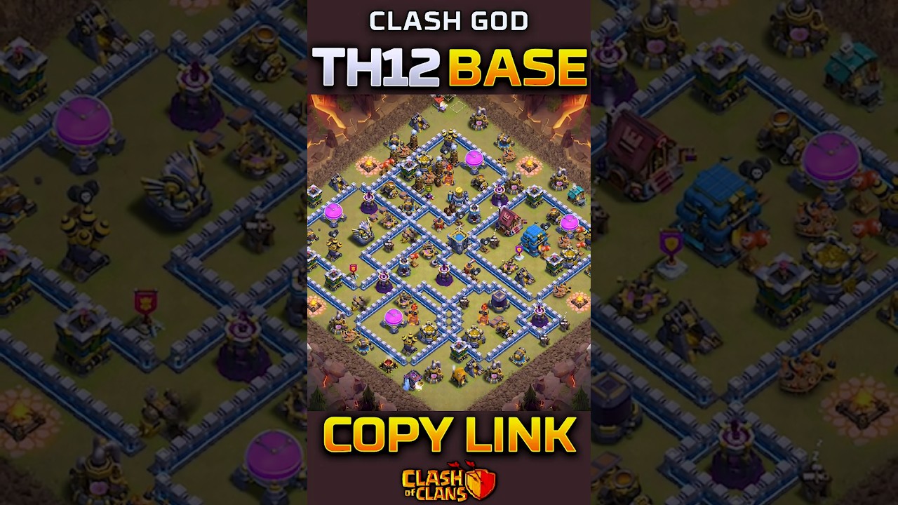 🏆 Town Hall 12 War Base | Anti 2 Star + Anti Air 🚀 | COC War Base 2025