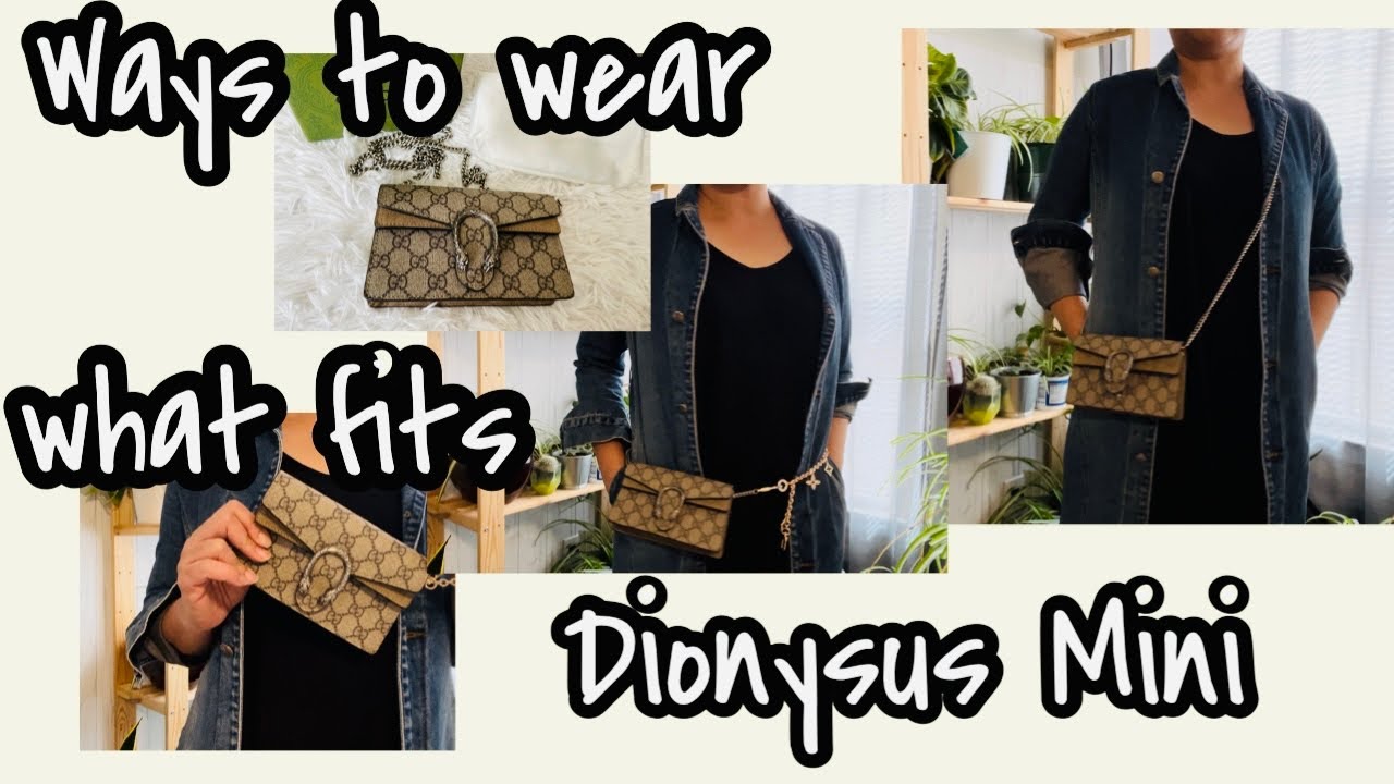 Gucci Dionysus GG Mini Rep Bag/Unboxing Luxury Review/What Fits/Ways To Wear