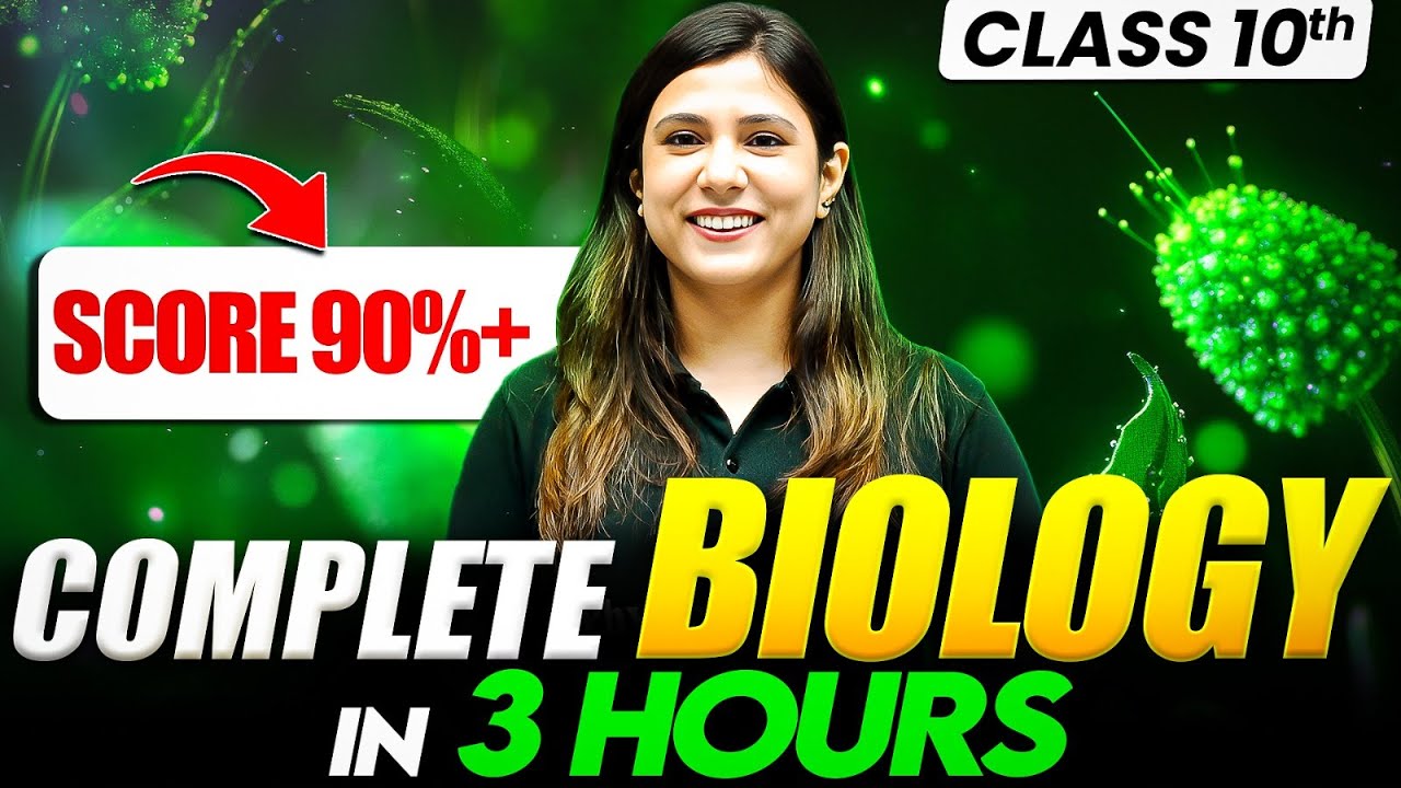 Complete BIOLOGY In 3 Hours | All Chapters Covered | Final Revision | Class 10 ICSE Boards
