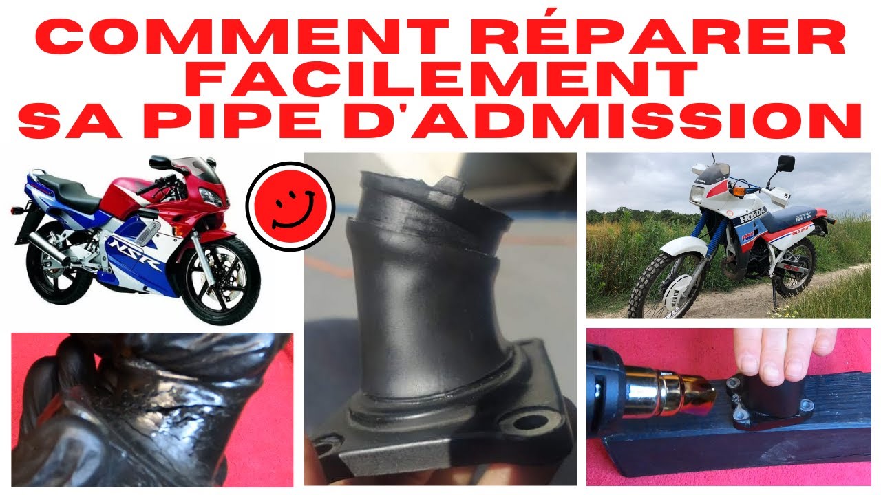 HONDA MTX 125 Honda NSR 125 Comment réparer sa Pipe d'Admission avec de la gaine thermo rétractable