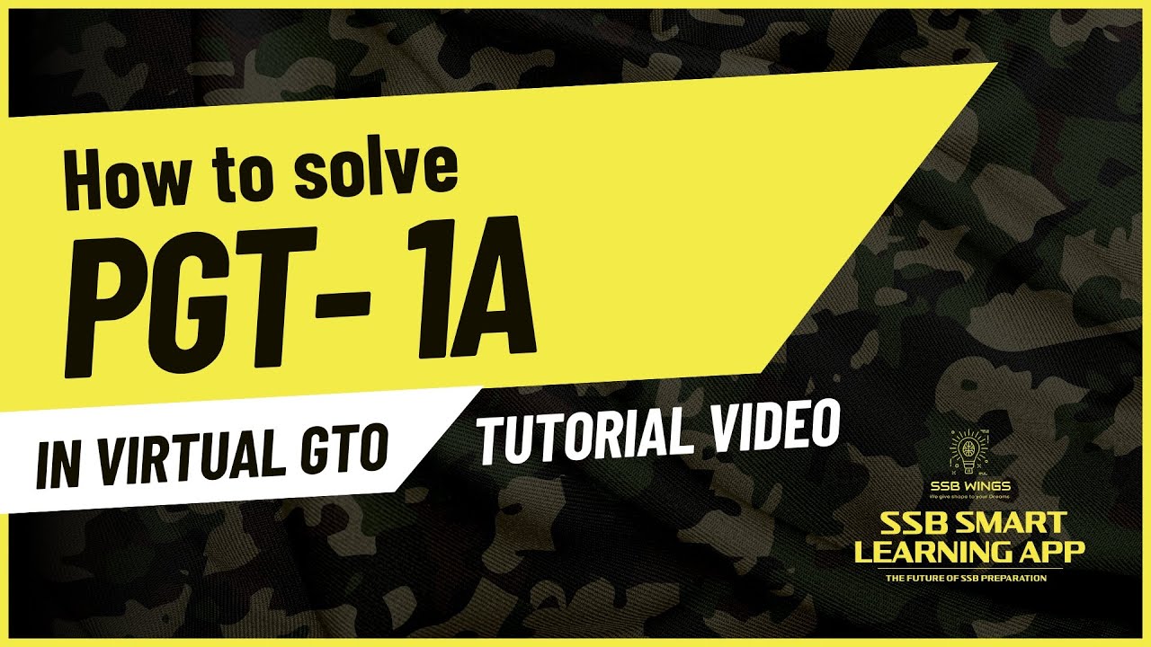 Progressive Group Task -1A (PGT) Solution Tutorial in SSB Smart Learning App | SSB Interview