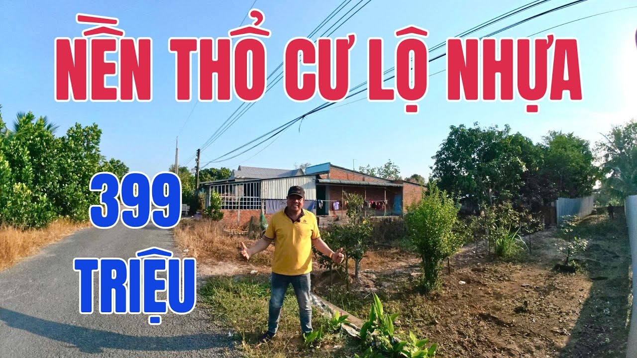 Bán gấp nền thổ cư lộ nhựa, view sông giá chỉ có 399 TRIỆU