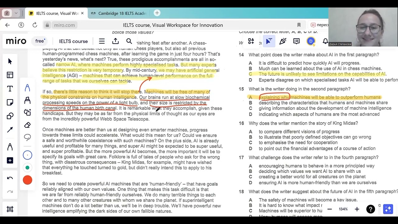 Living with artificial intelligence, multiple choice, questions 14-19, Разбор IELTS Reading