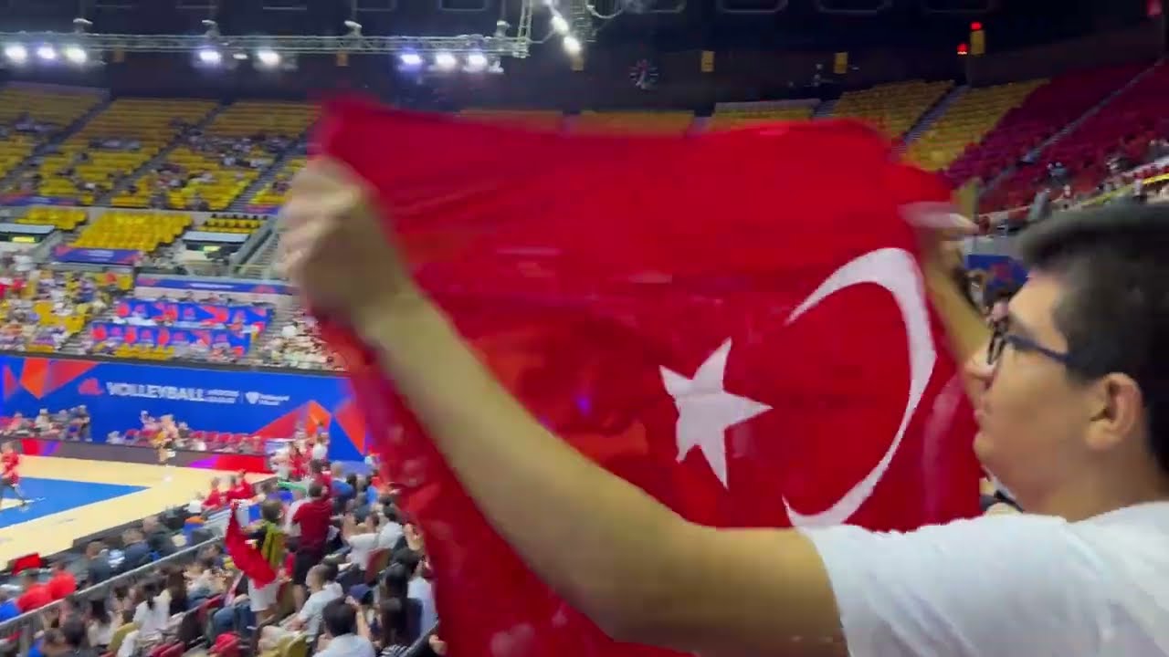 Türkiye & Poland  volleyball nations league Hong Kong VNL  enjoy the #vnl volleyball 🏐