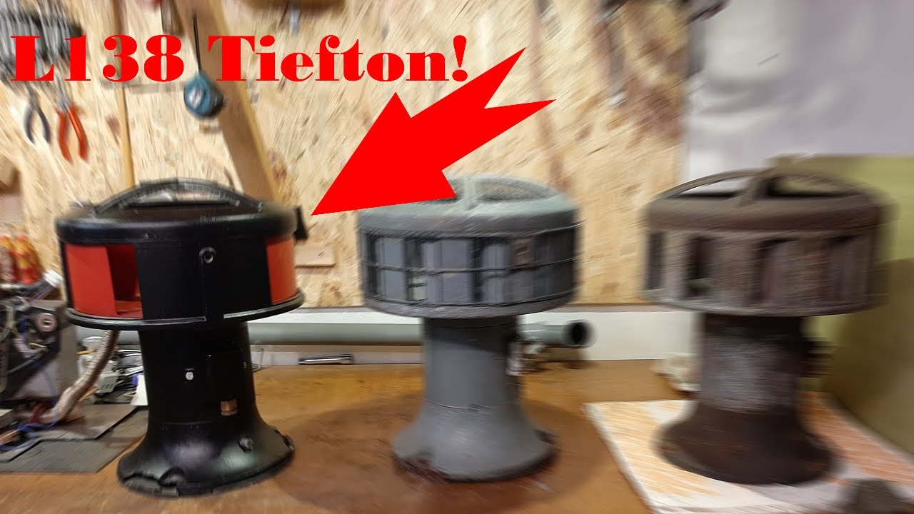 German Air Raid Siren | Elektror L138 Tieftonsirene/Deeptonesiren