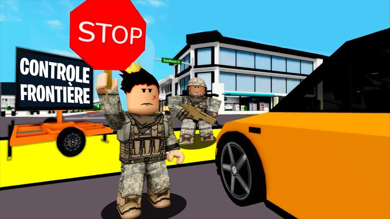 Je SURVEILLE LA FRONTIÈRE de BROOKHAVEN RP ROBLOX…