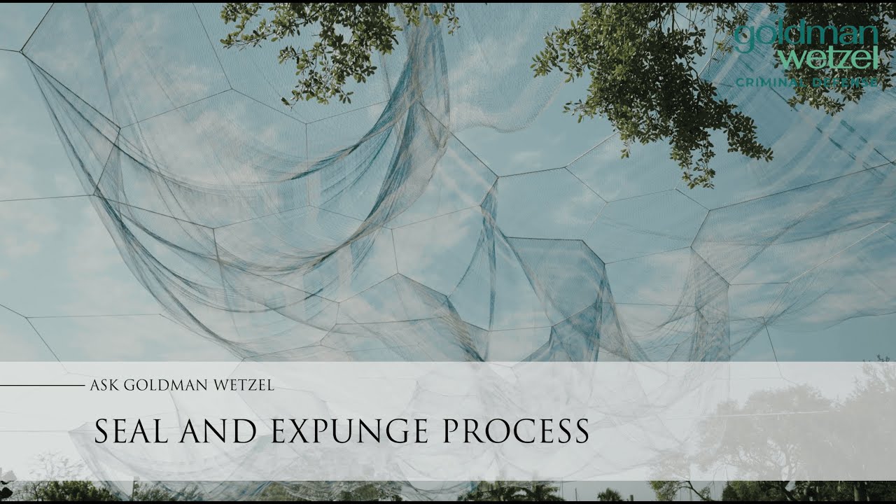 Sealing and Expungement Lawyer – Goldman Wetzel Criminal Defense