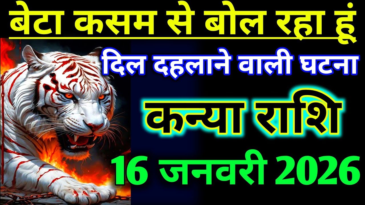 कन्या राशिफल ! बेटा कसम से बोल रहा हूं दिल दहलाने वाली घटना !! Kanya Rashifal 16 january 