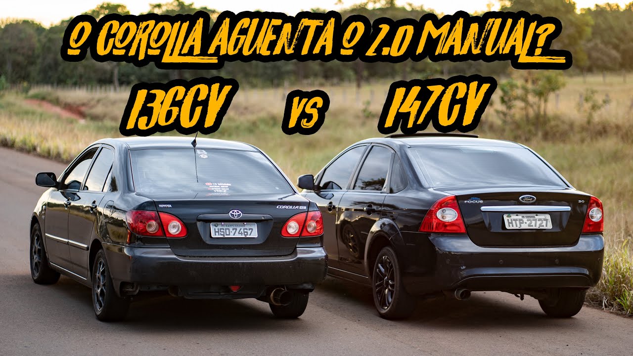 COROLLA 1.8 VS FOCUS 2.0! BRIGA DOS ASPIRADOS