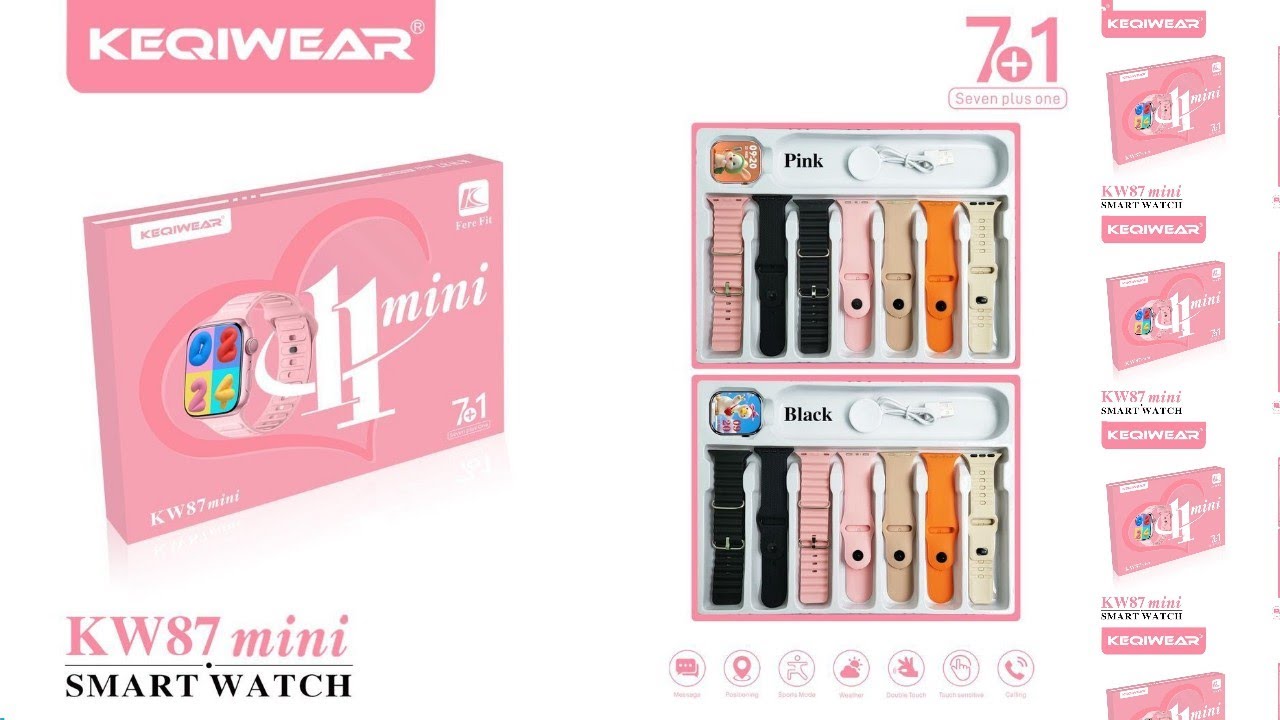 KEQIWEAR KW87 mini SMART WATCH Seven Plus One 7+1
