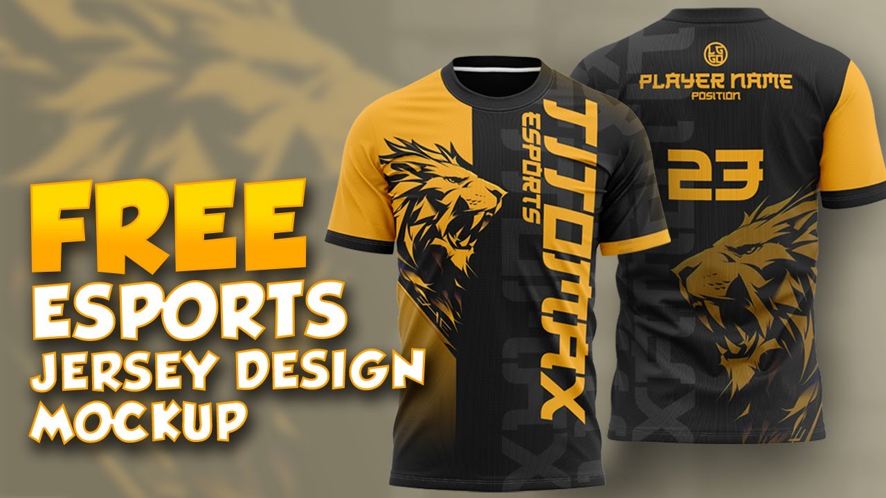 FREE ESPORTS JERSEY MOCKUP DESIGN (FULL PROCESS TUTORIAL)