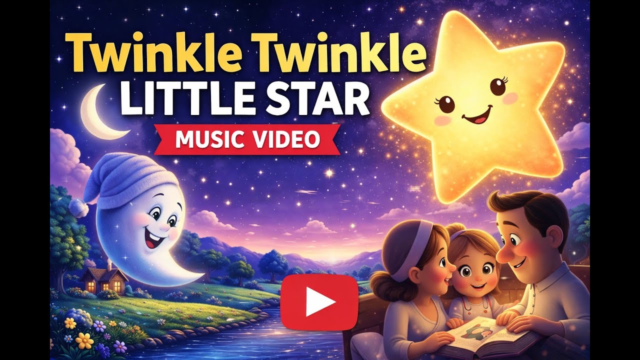 Twinkle Twinkle Little Star 🌟 Calm Bedtime Song for Babies & Toddlers