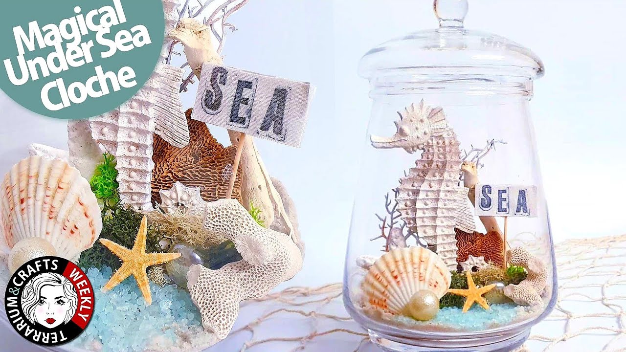 DIY Coastal Farmhouse Decor, Beach Decorating Ideas. Summer Diorama Crafts, Make to Sell or Gift