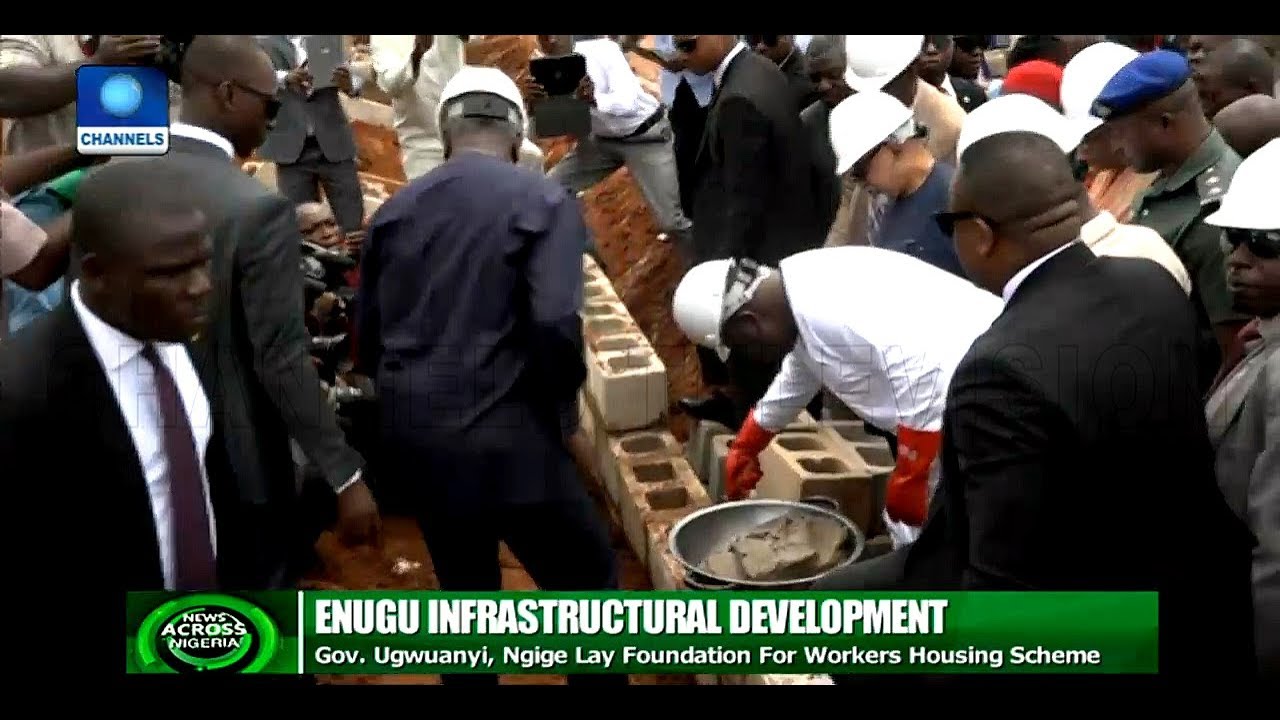 Enugu Govt Lay Foundation For Workers Housing Scheme