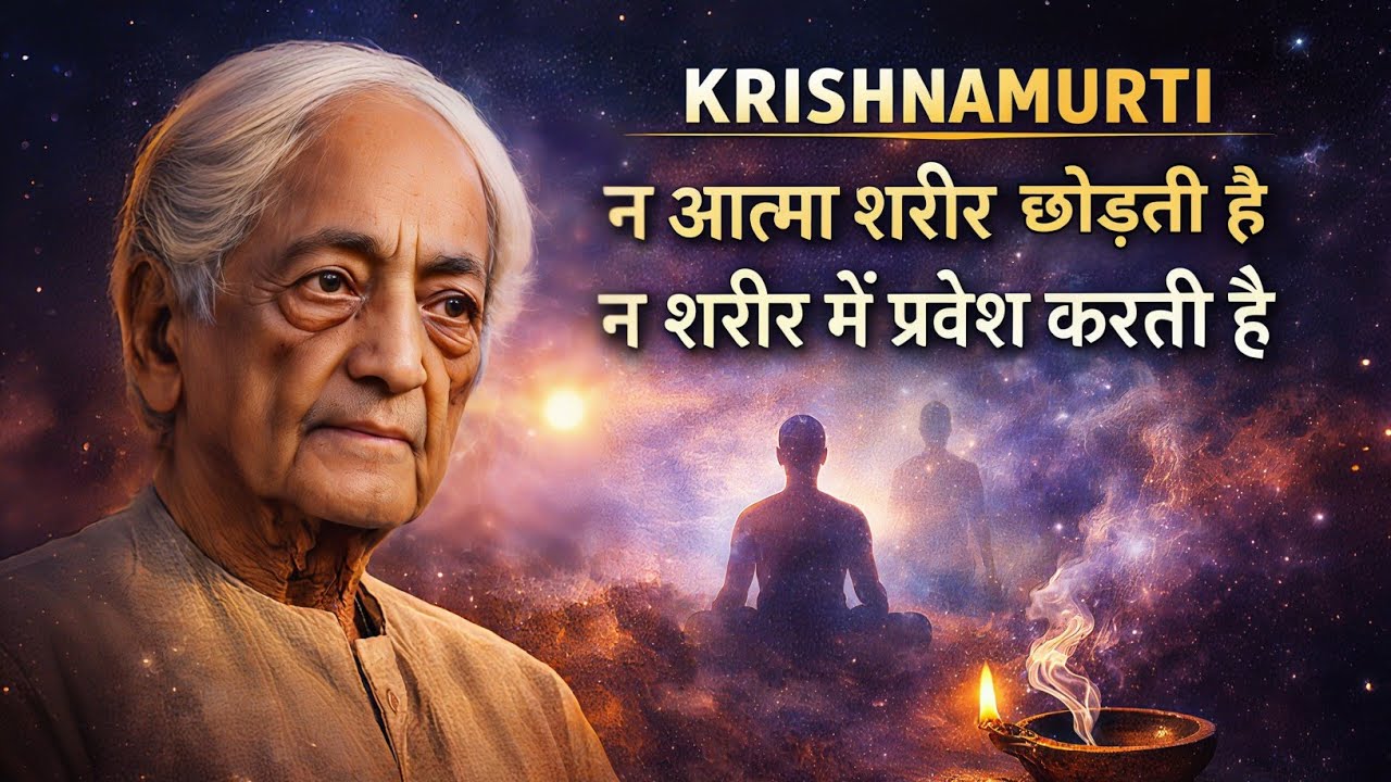 Krishnamurti का सबसे गहरा सत्य | न आत्मा शरीर छोड़ती है, न शरीर में प्रवेश करती है