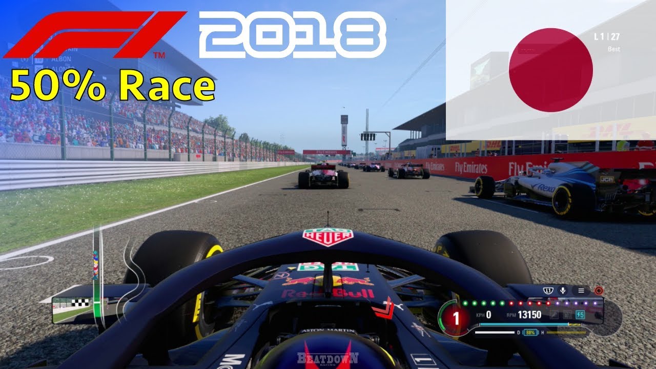F1 2018 - Albon Career Mode #17: 50% Race Japan