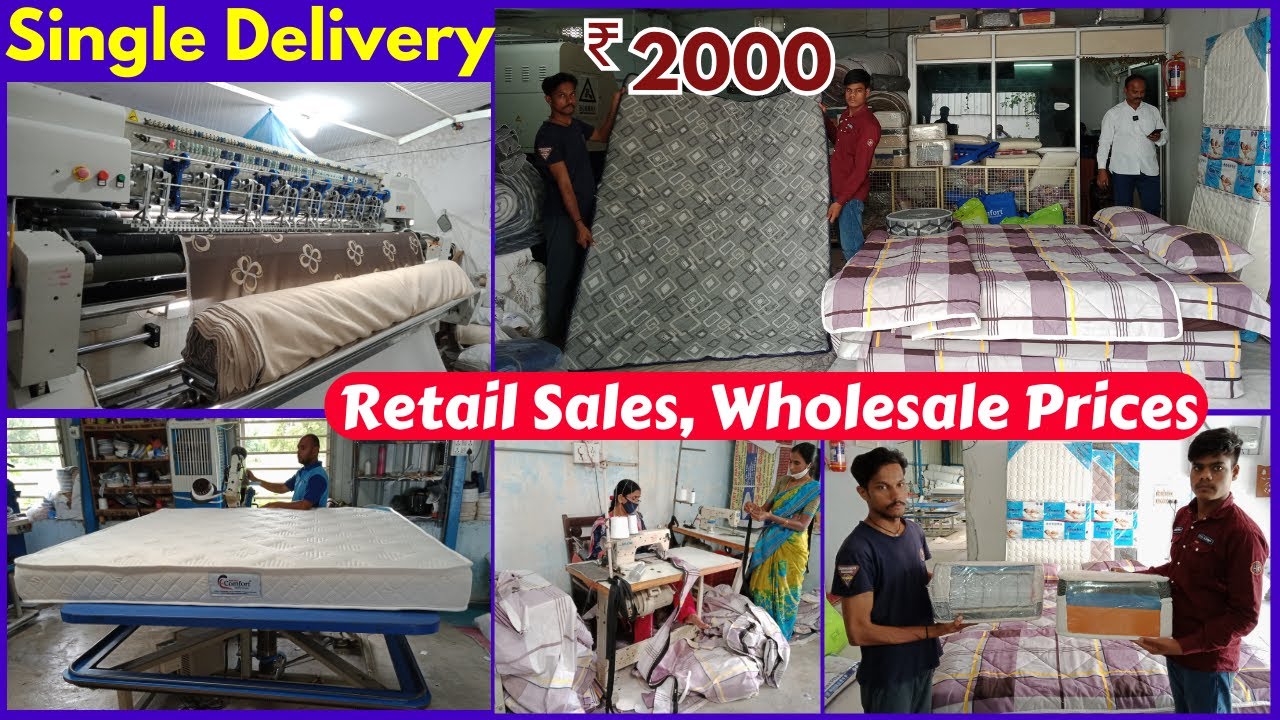Hyderabad Mattress Manufacturing Factory | Orthopedic Razeral Memory Form Comfort Mattress HYD LIFE