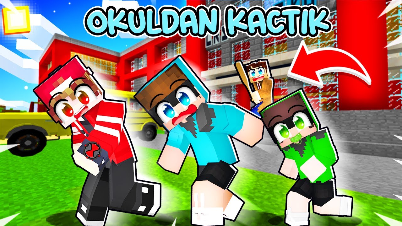 KÜÇÜK KARDEŞİMLE OKULDAN KAÇTIK (Minecraft)
