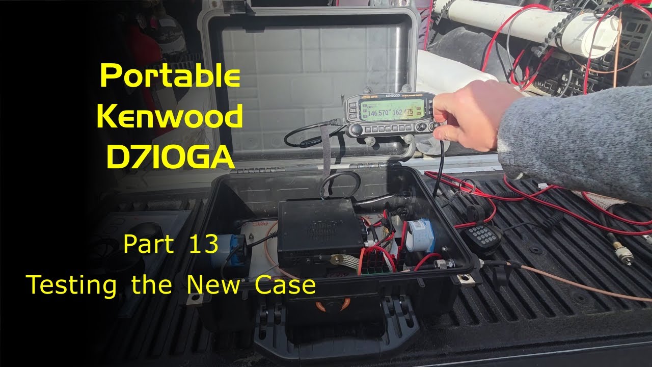 Portable Kenwood TM-D710GA -- Part 13.  Testing the New Case
