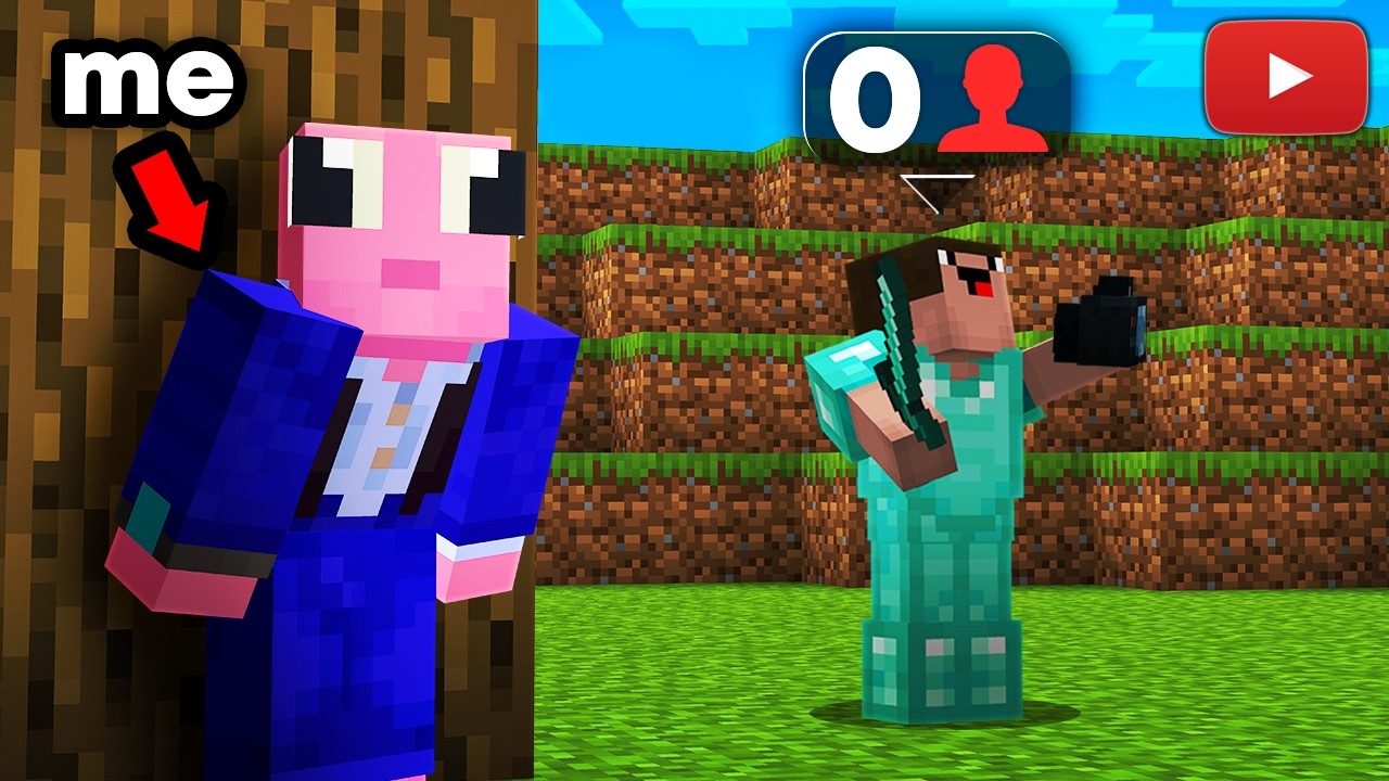I Snuck Into Minecraft Streamers Games with 0 Viewers...