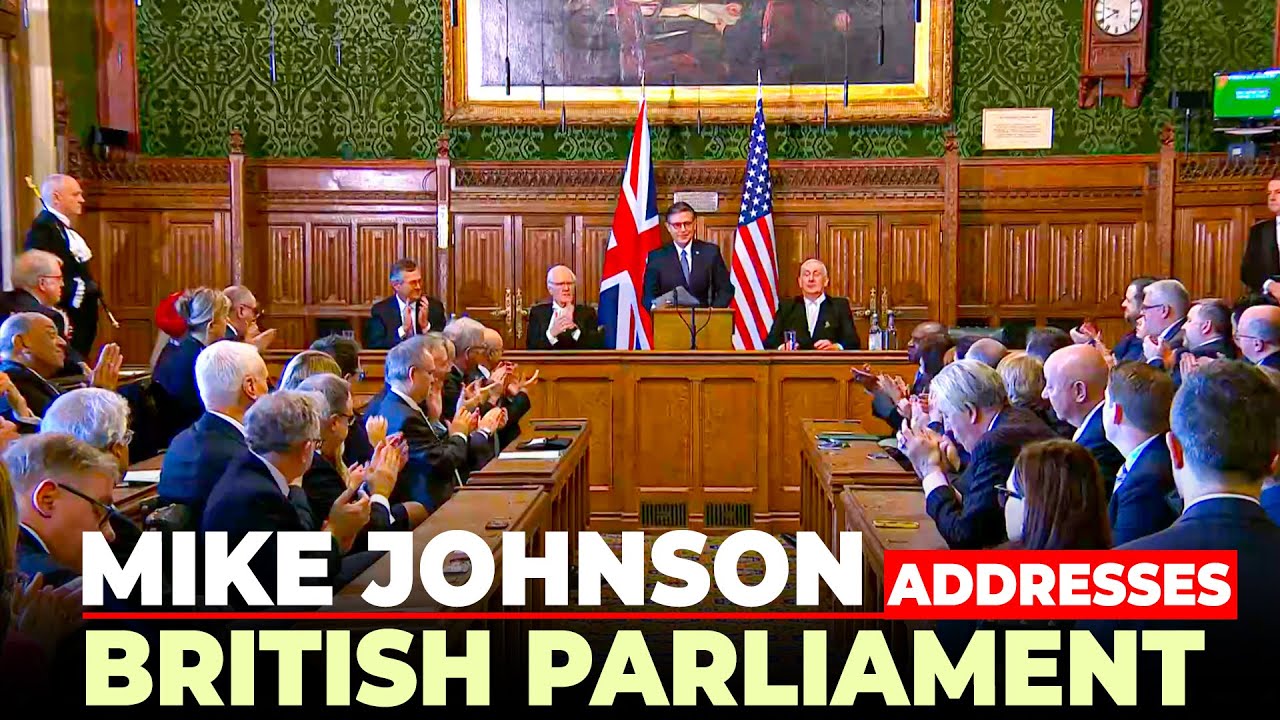 LIVE: U.S House Speaker Mike Johnson addresses UK Parliament amidst Trump's Greenland tariff threats