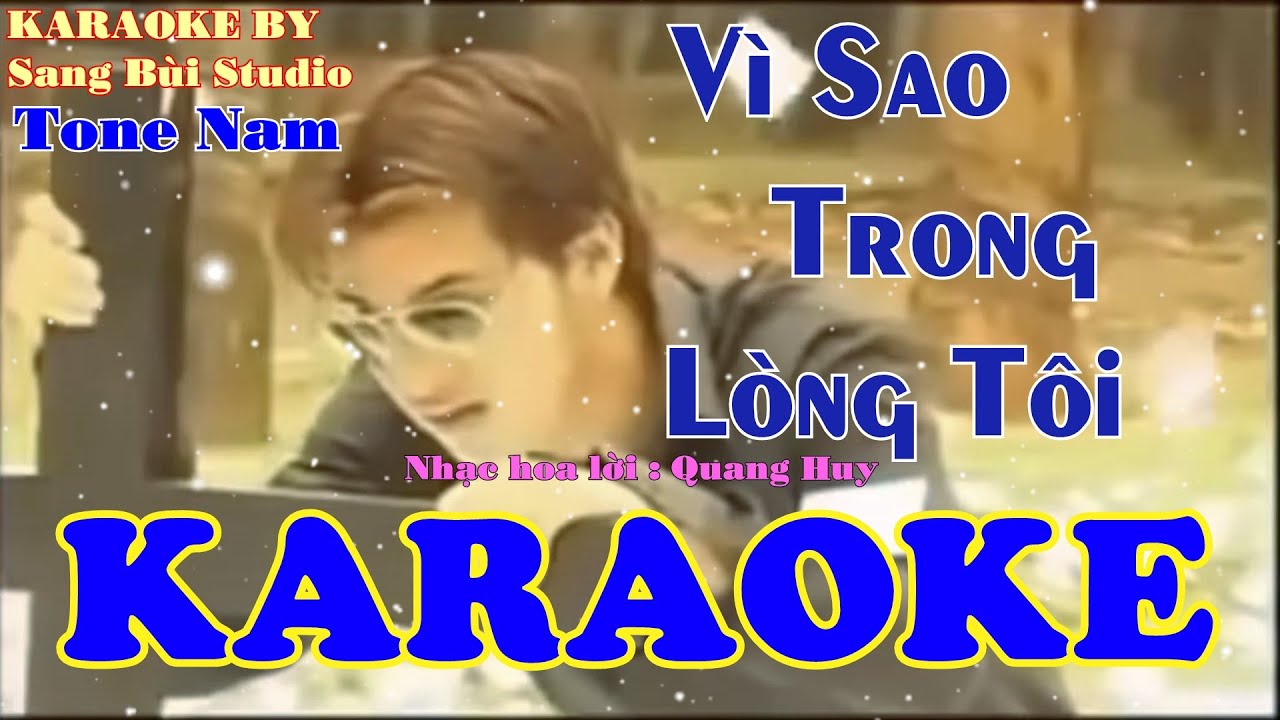 KARAOKE | Vì Sao Trong Lòng Tôi - Ưng Hoàng Phúc | Beat TONE NAM ( Tone Cm )