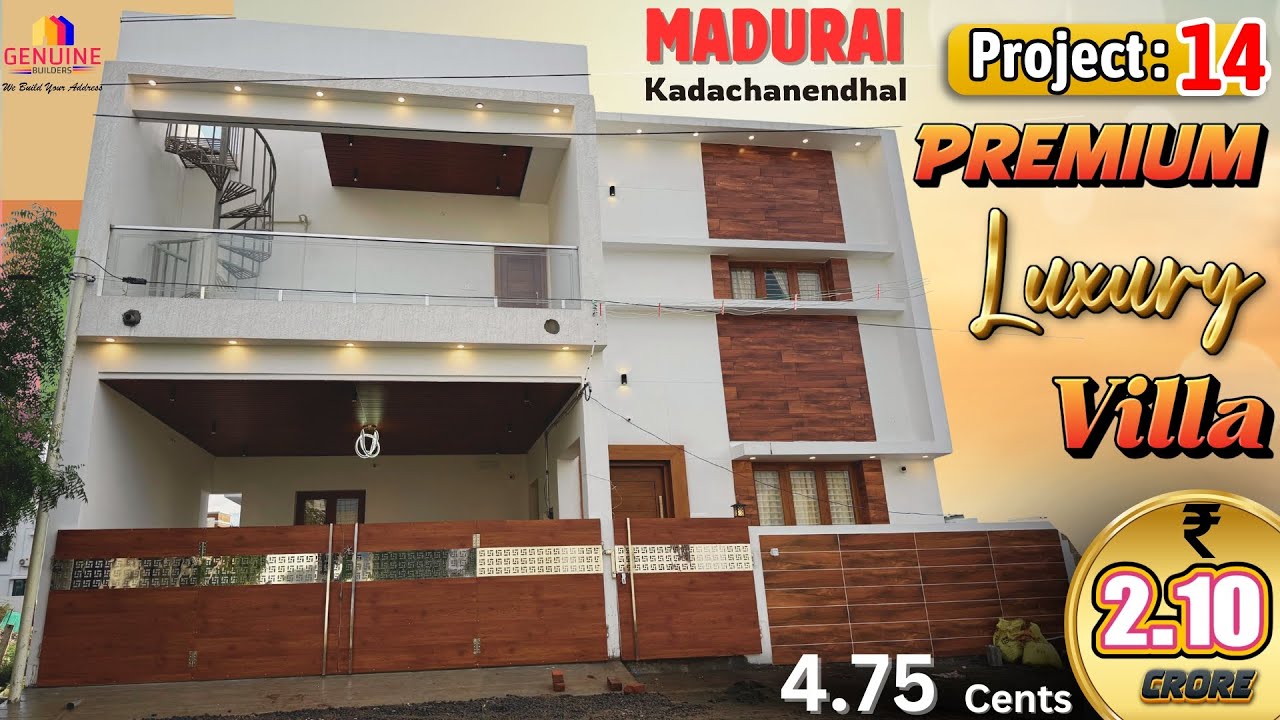 Premium Luxury Villa For Sale In Madurai - Kadachanendhal | Genuine Builders 9840959199 / 6381214996