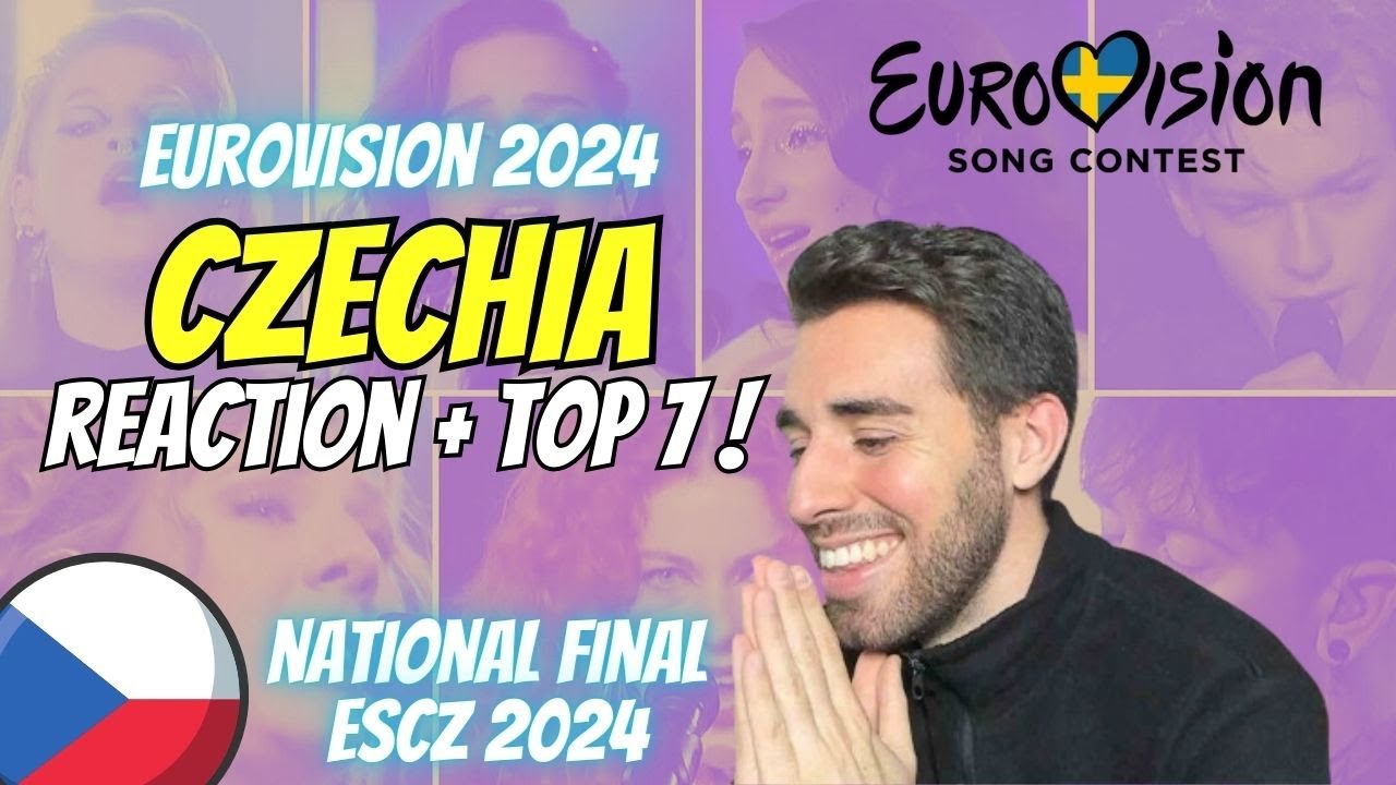 ESCZ CZECHIA 🇨🇿 | EUROVISION 2024 | REACTION + TOP 7 | Czech Republic's National Final