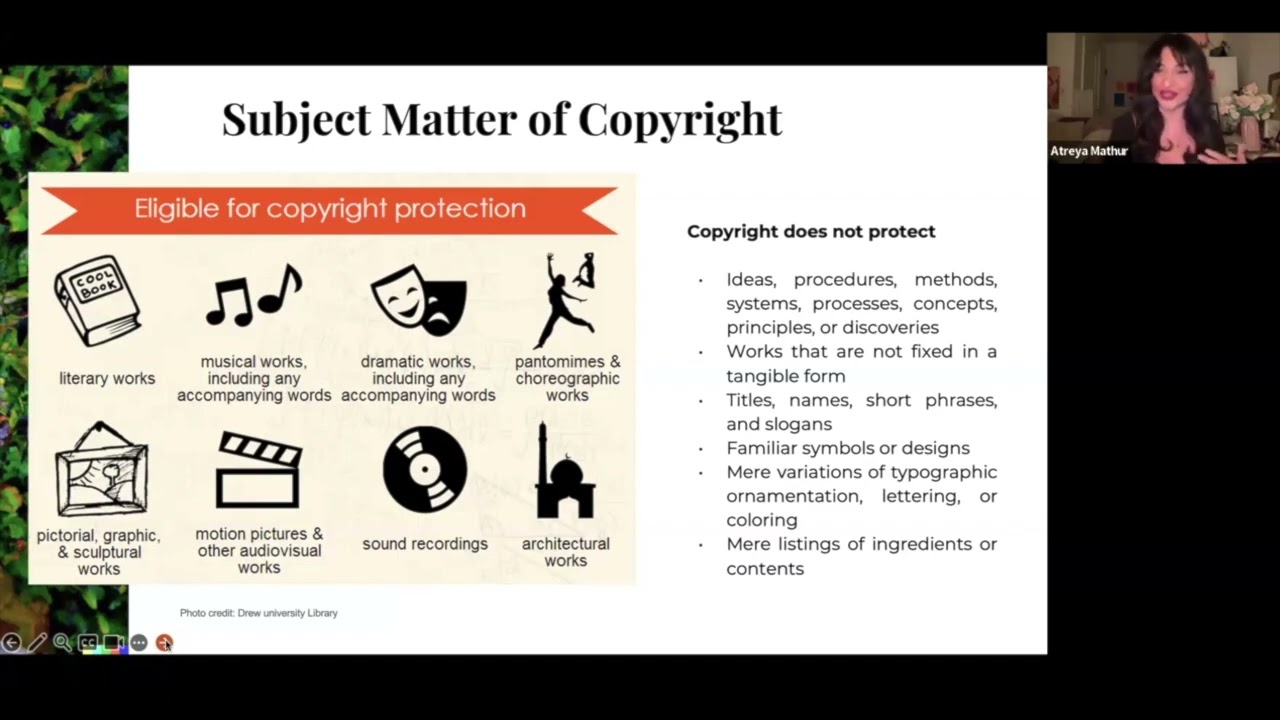 Art & Law Workshop: Understanding Appropriation, Copyright & Fair Use Presented by Atreya Mathur