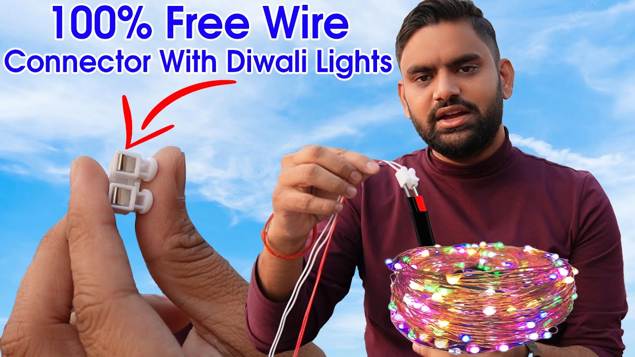 Diwali Rice Lights Wire Connection | Diwali Lights Wire Connection | Wire Connector | Diwali Deco. |