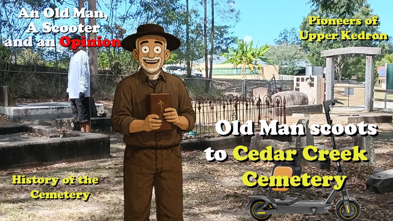 Old Man scoots to Cedar Creek Cemetery