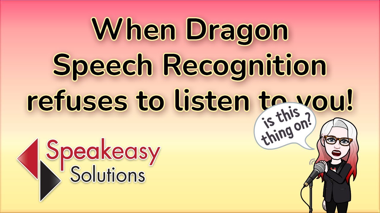 Fix Microphone Issues with Dragon Speech Recognition