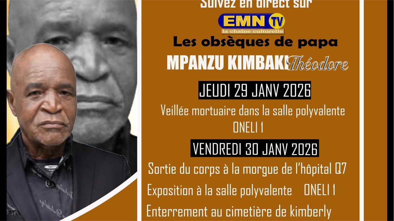 Page Noire : Veillée Mortuaire De Papa Théodore Mpanzu
