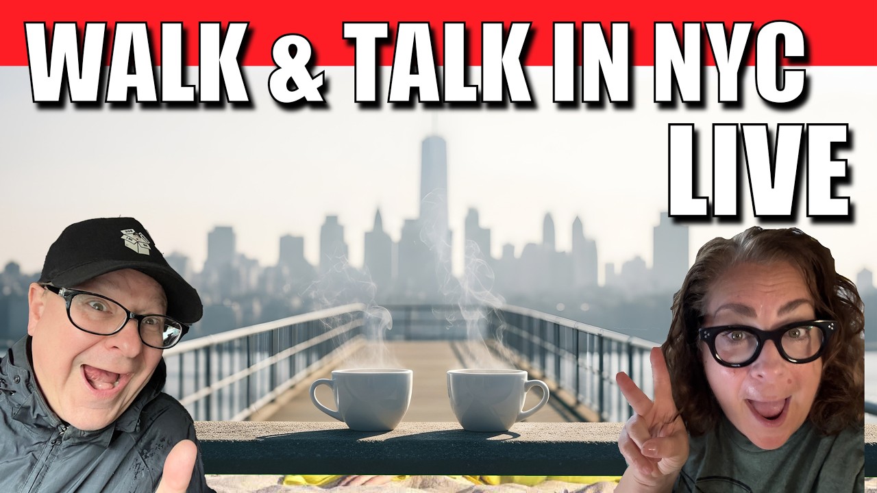 LIVE 🔴 Walking the Length of Riverside Park in NYC  #NYC #coffee #walking