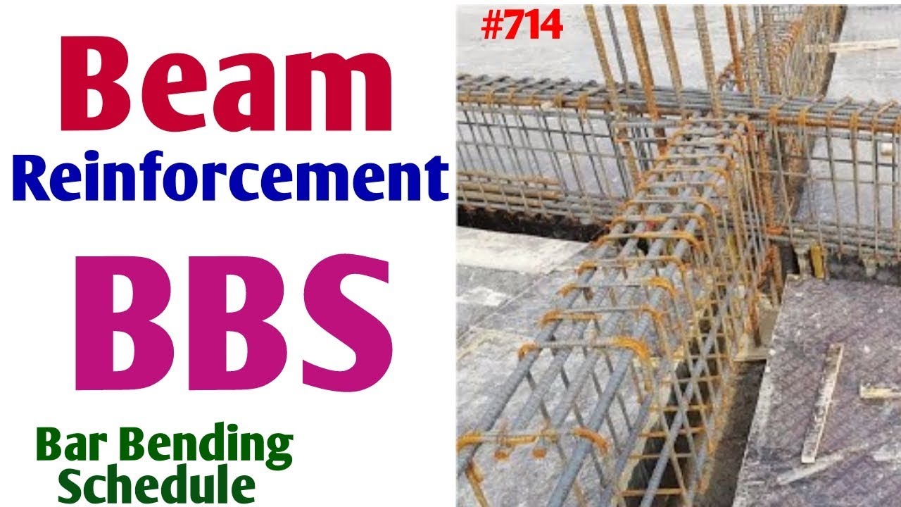 BBS of Beam | Bar Bending Schedule of Beam | Cutting length of Main and Extra Bar in Beam