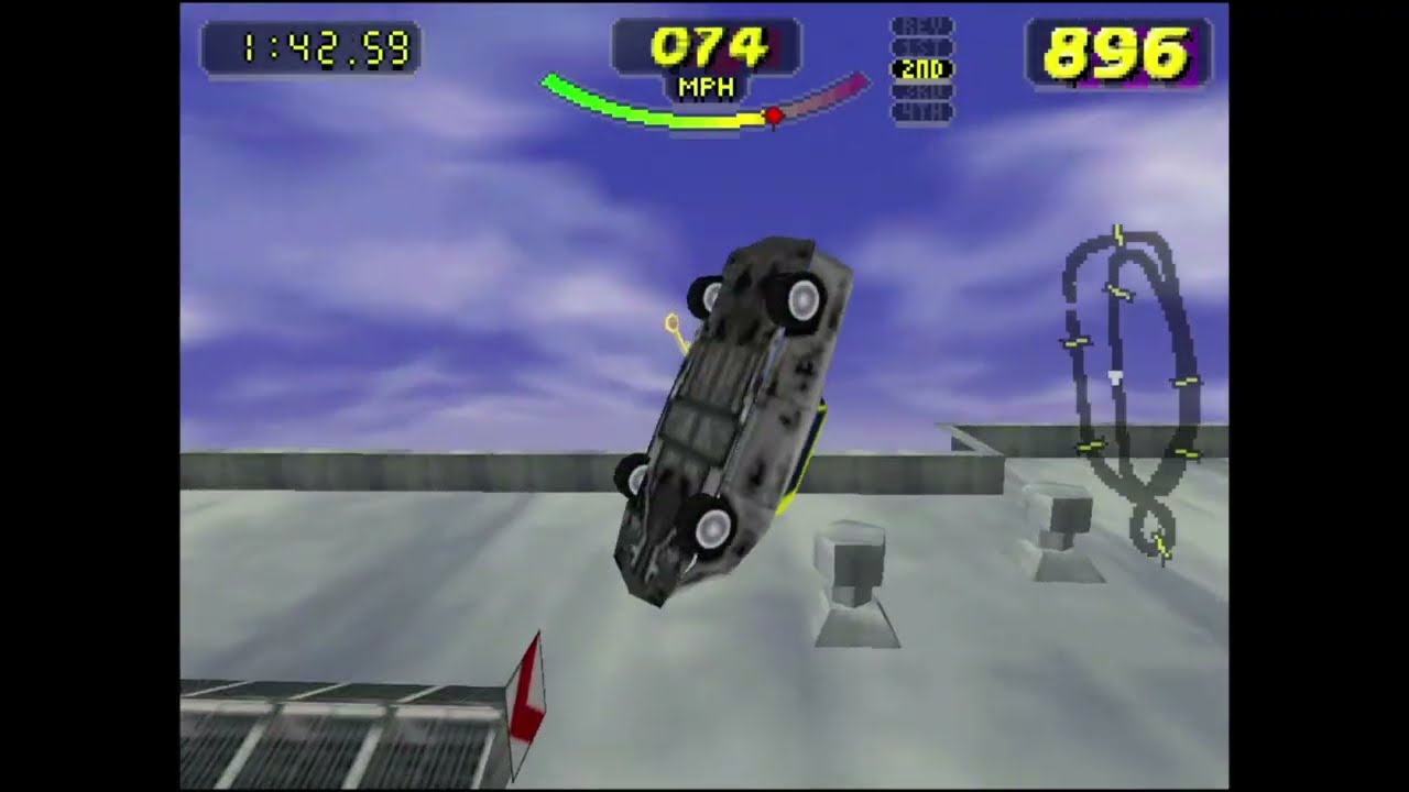 Rush 2 USA: Alcatraz Track - All Collectibles (6:23.66) - Keys/Cans Speedrun