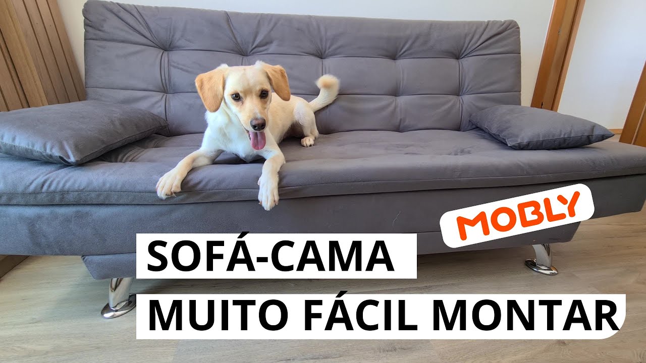Montagem Fácil - Sofá-Cama - Loja MOBLY – Super Custo-Benefício!