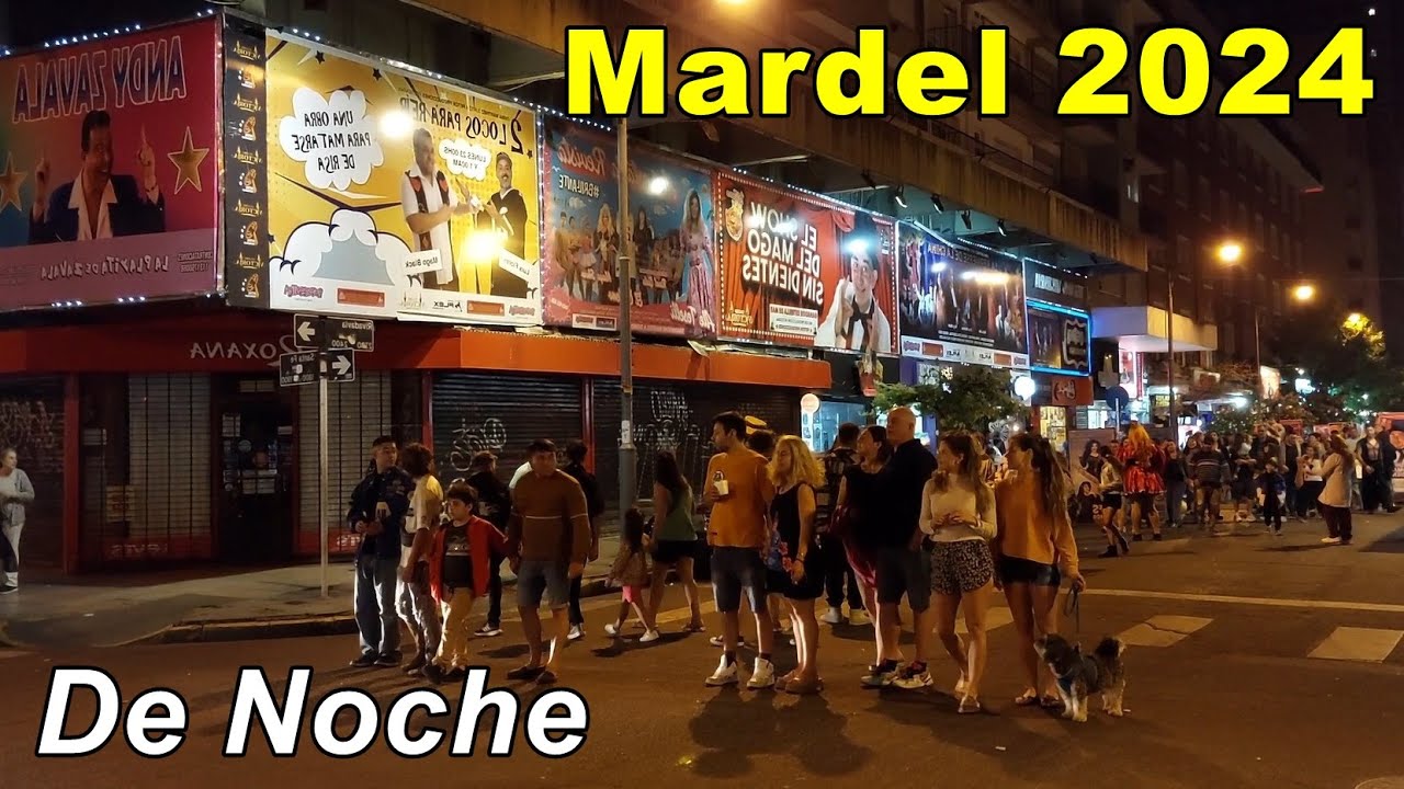 RECORRIENDO LA NOCHE MARPLATENSE | PEATONAL RIVADAVIA | ZONA DE BARES Y ESPECTACULOS | MARDEL 2024